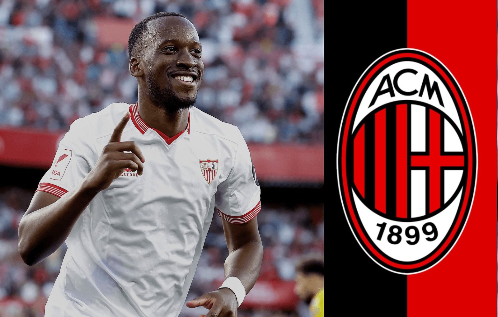 ¿Será un acuerdo hecho: AC Milan en conversaciones avanzadas con Sevilla para adquirir al atacante Dodi Lukébakio